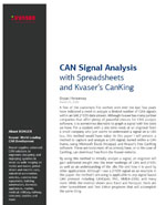 CAN Signal Analysis with Spreadsheets and Kvaser’s CanKing
