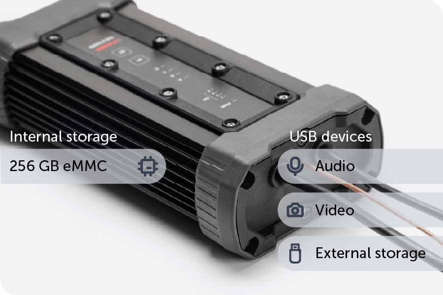 High-capacity storage and flexible USB connectivity